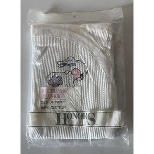 Vintage Honors Baby Receiving Blankets NEW Deadstock 90s 26x34 Babywear